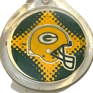 Greenbay Packers Keychain 2002 NFL Charm Double Sided Vintage Collector Novelty